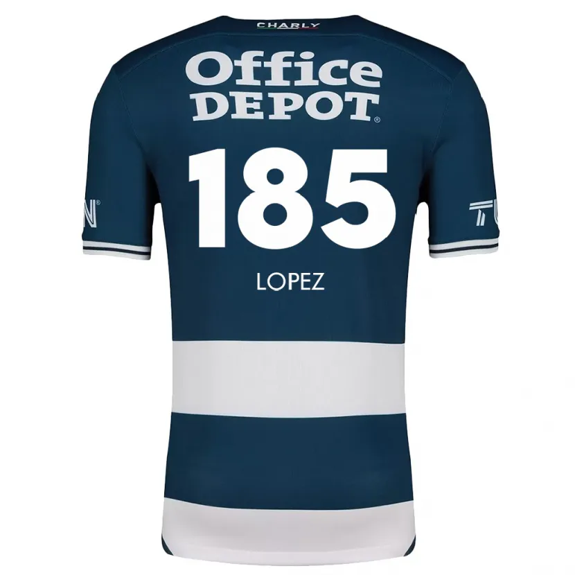 Danxen Dětské René López #185 Modrá Bílá Domů Hráčské Dresy 2024/25 Dres