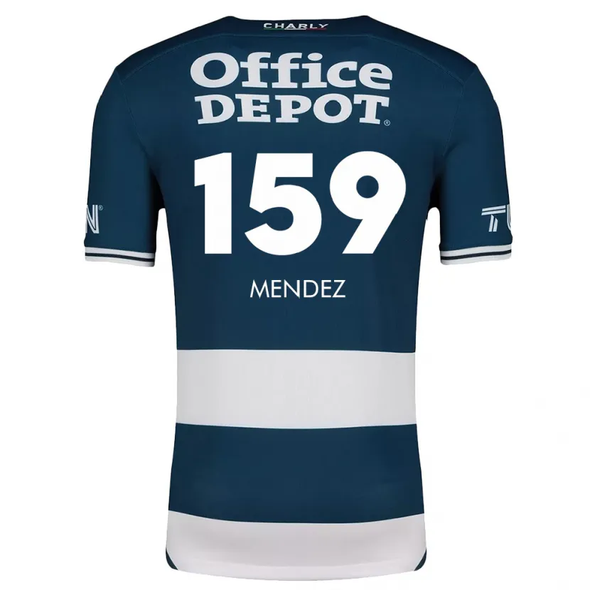 Danxen Dětské Daniel Méndez #159 Modrá Bílá Domů Hráčské Dresy 2024/25 Dres