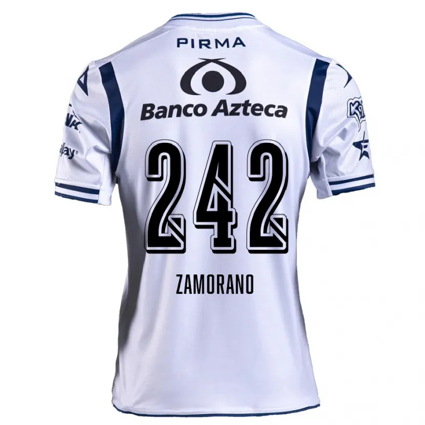 Danxen Dětské Leonardo Zamorano #242 Bílá Námořnická Modrá Domů Hráčské Dresy 2024/25 Dres