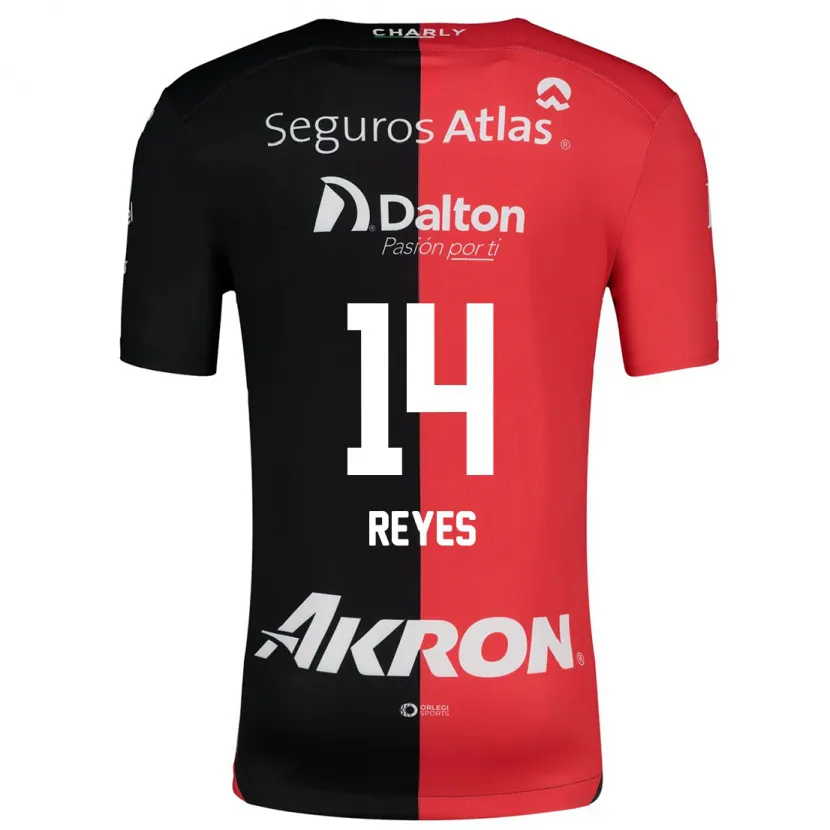 Danxen Dětské Luis Reyes #14 Červená Černá Domů Hráčské Dresy 2024/25 Dres