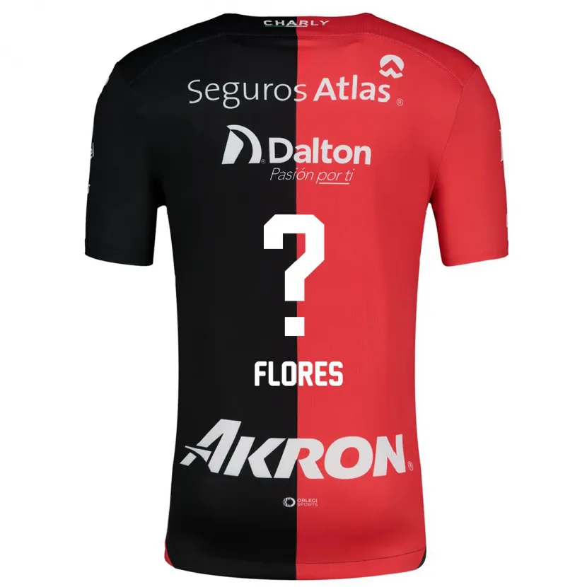Danxen Dětské Luis Flores #0 Červená Černá Domů Hráčské Dresy 2024/25 Dres