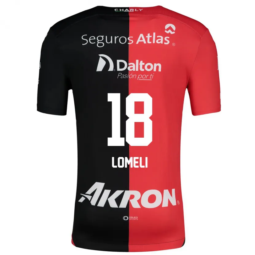 Danxen Dětské Alejandra Lomelí #18 Červená Černá Domů Hráčské Dresy 2024/25 Dres