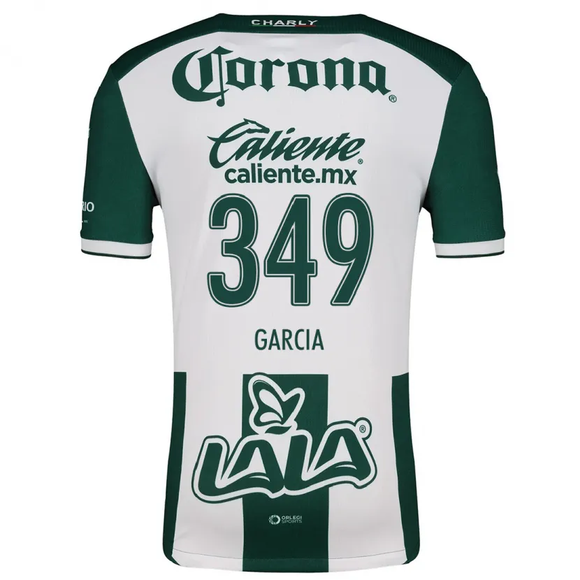 Danxen Dětské Diego García #349 Zelená Bílá Domů Hráčské Dresy 2024/25 Dres