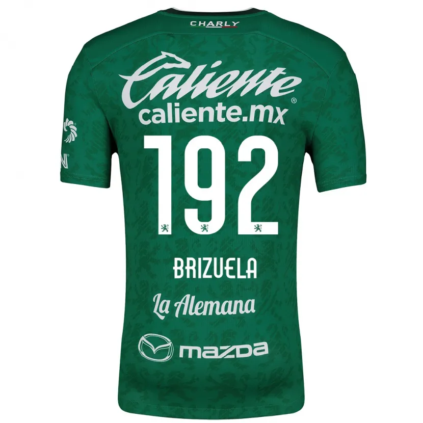 Danxen Dětské Juan Brizuela #192 Zelená Bílá Domů Hráčské Dresy 2024/25 Dres