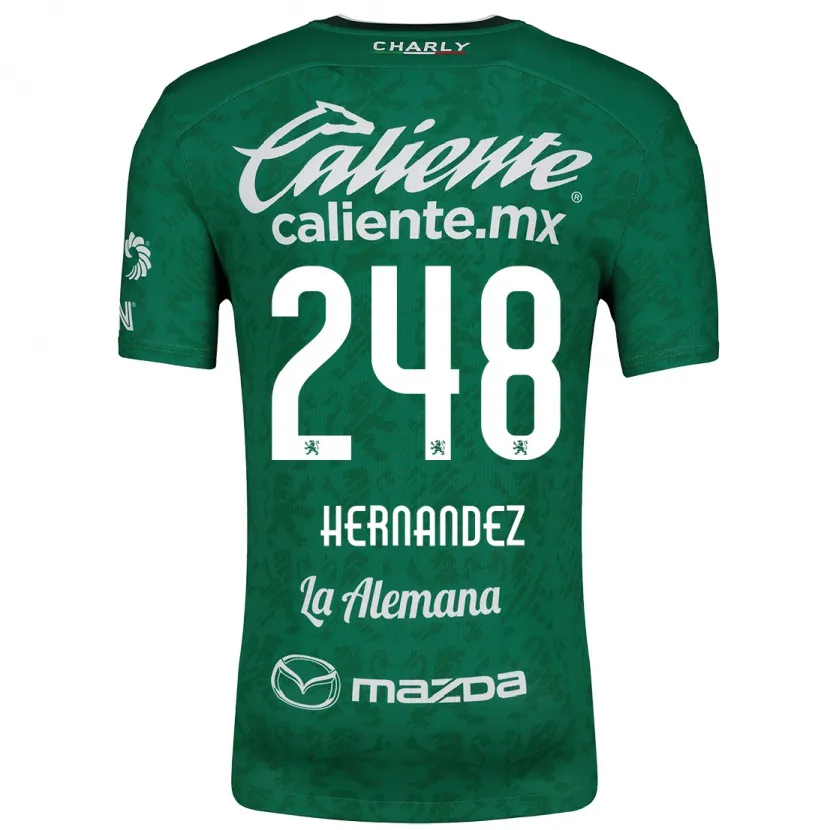 Danxen Dětské Fernando Hernández #248 Zelená Bílá Domů Hráčské Dresy 2024/25 Dres