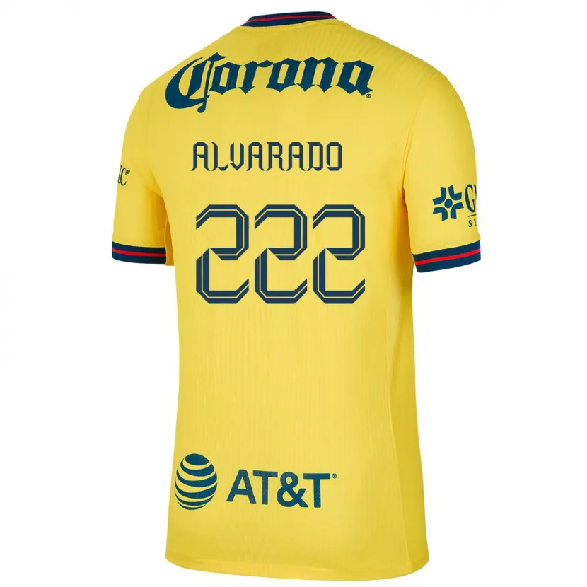 Danxen Dětské Daniel Alvarado #222 Žlutá Modrá Domů Hráčské Dresy 2024/25 Dres