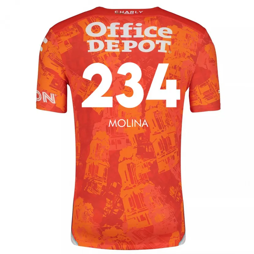 Danxen Dětské Yoshimar Molina #234 Oranžová Bílá Daleko Hráčské Dresy 2024/25 Dres