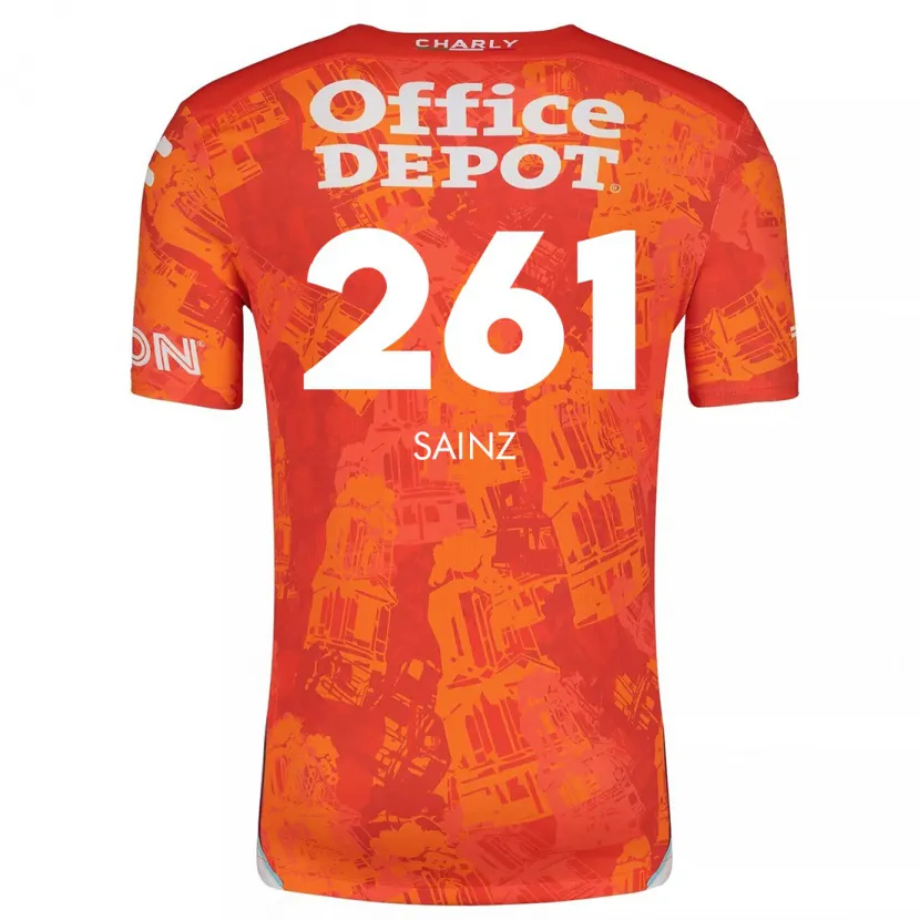 Danxen Dětské Diego Sáinz #261 Oranžová Bílá Daleko Hráčské Dresy 2024/25 Dres