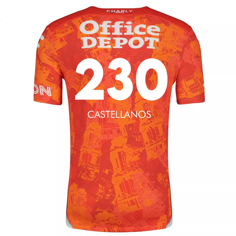 Danxen Dětské Edson Castellanos #230 Oranžová Bílá Daleko Hráčské Dresy 2024/25 Dres