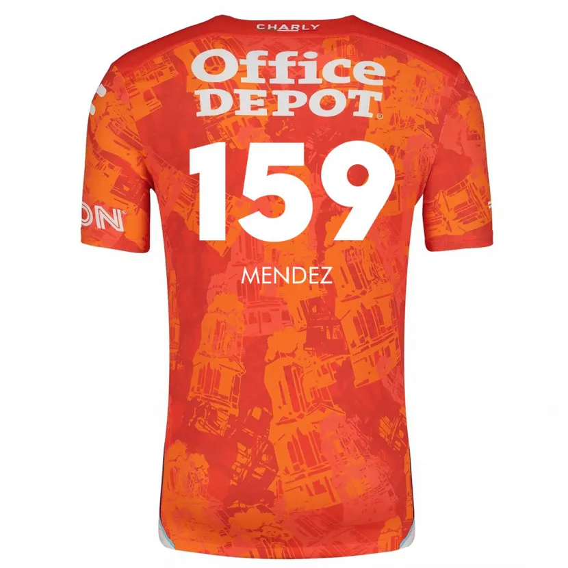 Danxen Dětské Daniel Méndez #159 Oranžová Bílá Daleko Hráčské Dresy 2024/25 Dres