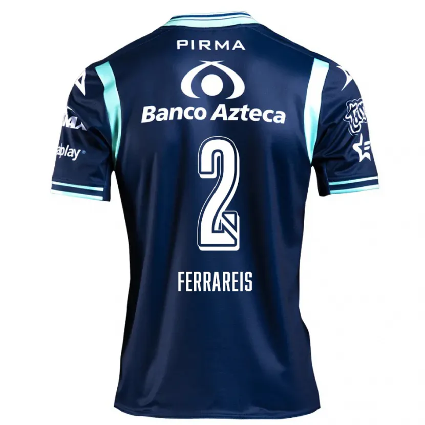 Danxen Dětské Gustavo Ferrareis #2 Námořnická Modrá Daleko Hráčské Dresy 2024/25 Dres