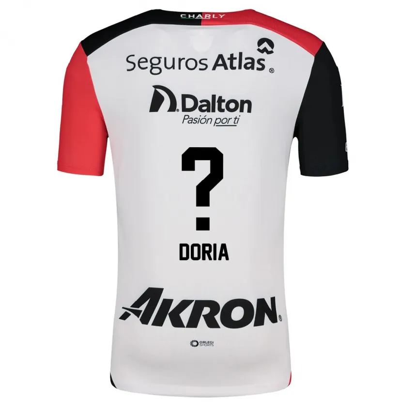Danxen Dětské Matheus Dória #0 Bílá Červená Černá Daleko Hráčské Dresy 2024/25 Dres