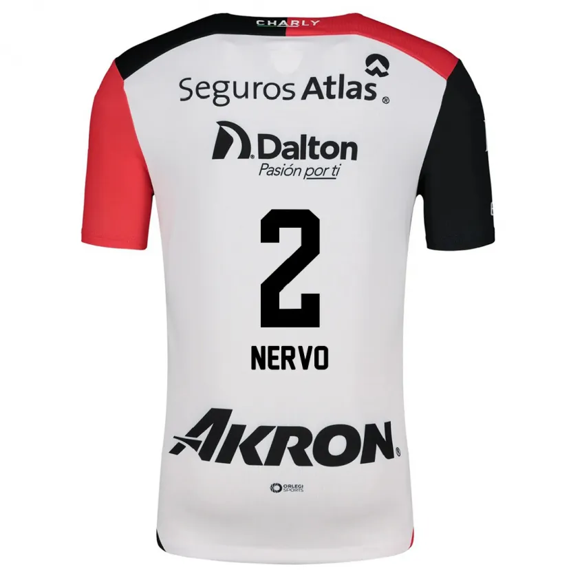 Danxen Dětské Hugo Nervo #2 Bílá Červená Černá Daleko Hráčské Dresy 2024/25 Dres