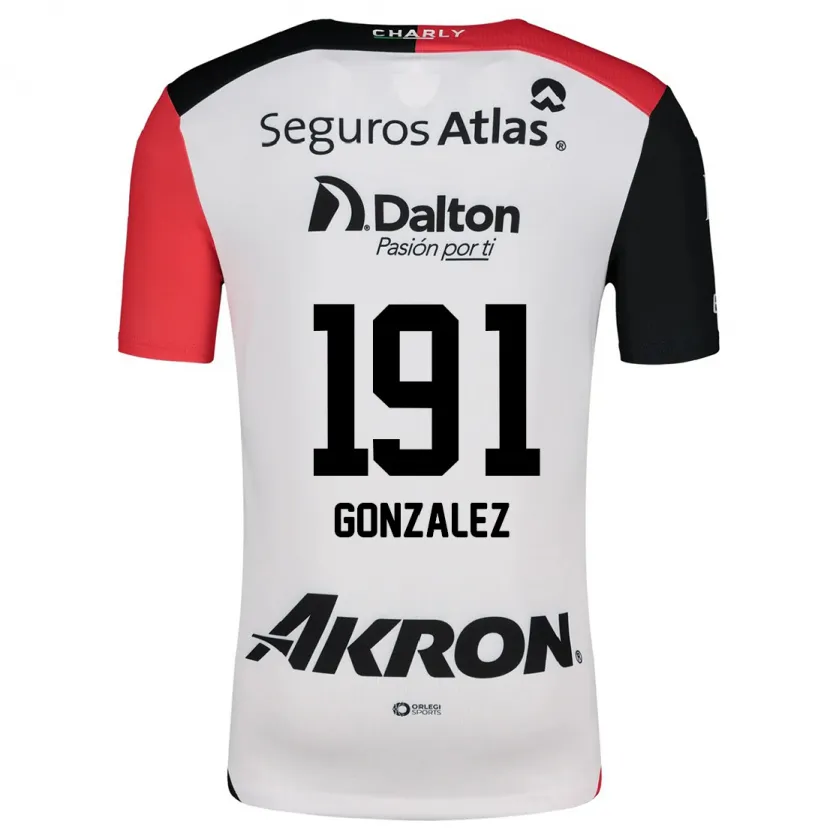 Danxen Dětské Juan González #191 Bílá Červená Černá Daleko Hráčské Dresy 2024/25 Dres