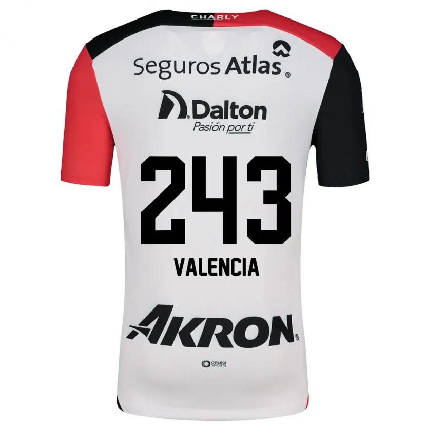 Danxen Dětské Luis Valencia #243 Bílá Červená Černá Daleko Hráčské Dresy 2024/25 Dres