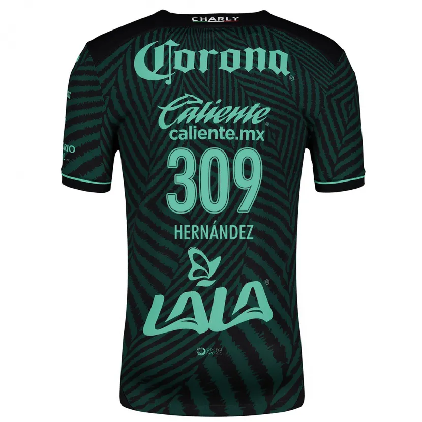 Danxen Dětské Julio Hernández #309 Černá Zelená Daleko Hráčské Dresy 2024/25 Dres