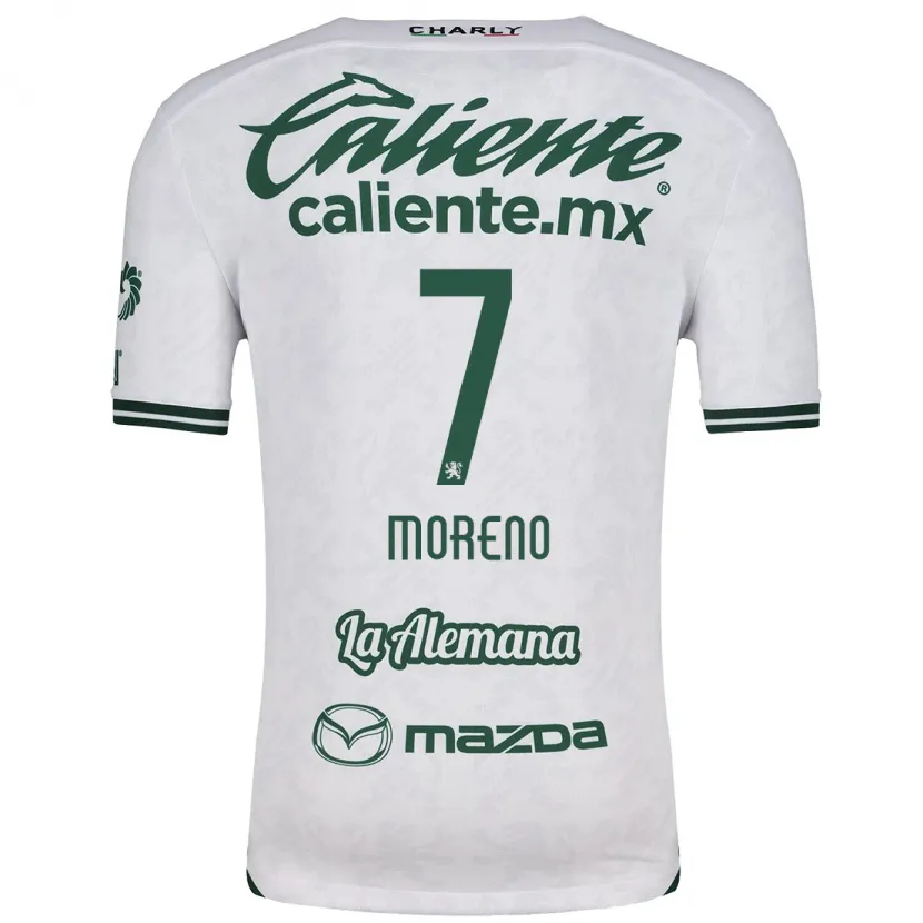 Danxen Dětské Iván Moreno #7 Bílá Zelená Daleko Hráčské Dresy 2024/25 Dres