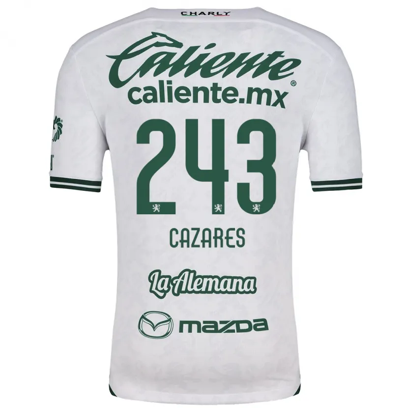 Danxen Dětské Juan Cázares #243 Bílá Zelená Daleko Hráčské Dresy 2024/25 Dres