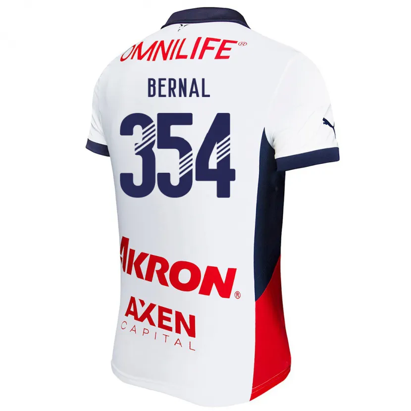 Danxen Dětské Carlos Bernal #354 Bílá Červená Modrá Daleko Hráčské Dresy 2024/25 Dres