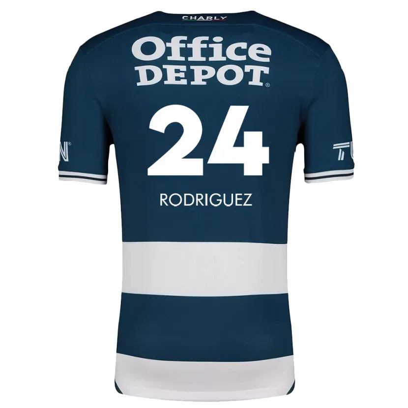Danxen Pánské Luis Rodríguez #24 Modrá Bílá Domů Hráčské Dresy 2024/25 Dres