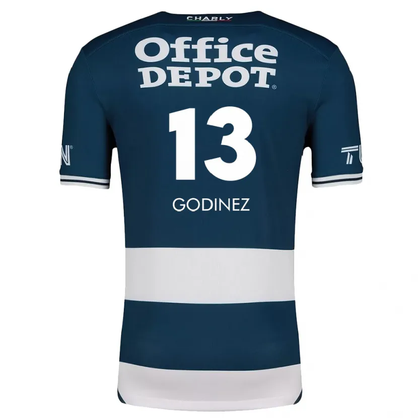 Danxen Pánské Alexandra Godínez #13 Modrá Bílá Domů Hráčské Dresy 2024/25 Dres
