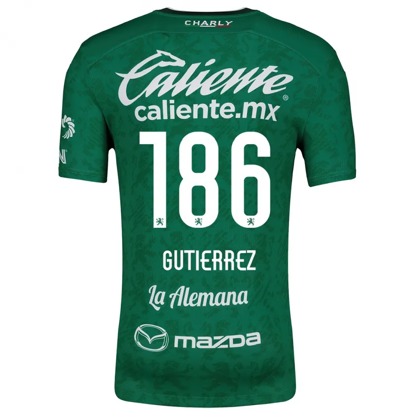 Danxen Pánské Alan Gutiérrez #186 Zelená Bílá Domů Hráčské Dresy 2024/25 Dres