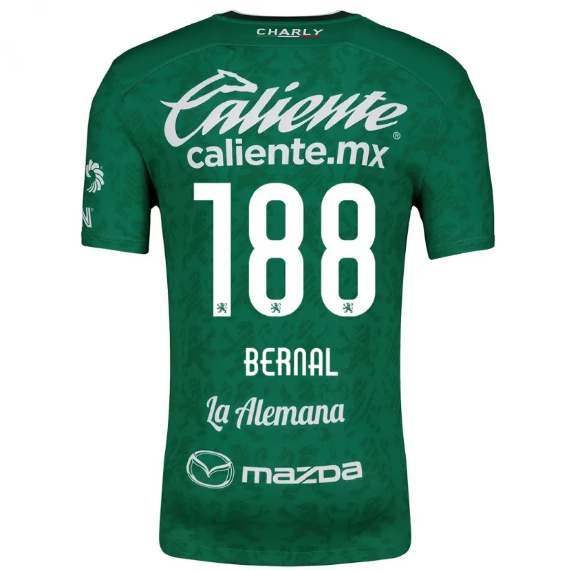 Danxen Pánské Juan Bernal #188 Zelená Bílá Domů Hráčské Dresy 2024/25 Dres