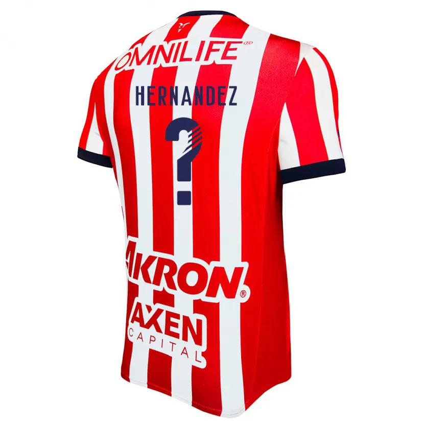 Danxen Pánské Carlos Hernandez #0 Červená Bílá Modrá Domů Hráčské Dresy 2024/25 Dres
