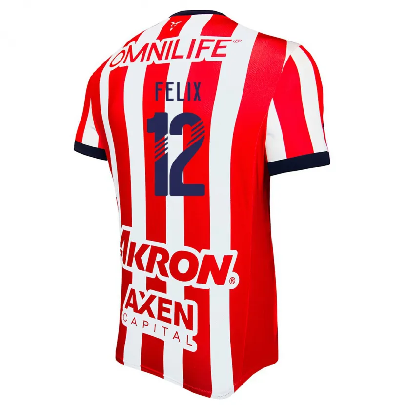 Danxen Pánské Blanca Félix #12 Červená Bílá Modrá Domů Hráčské Dresy 2024/25 Dres