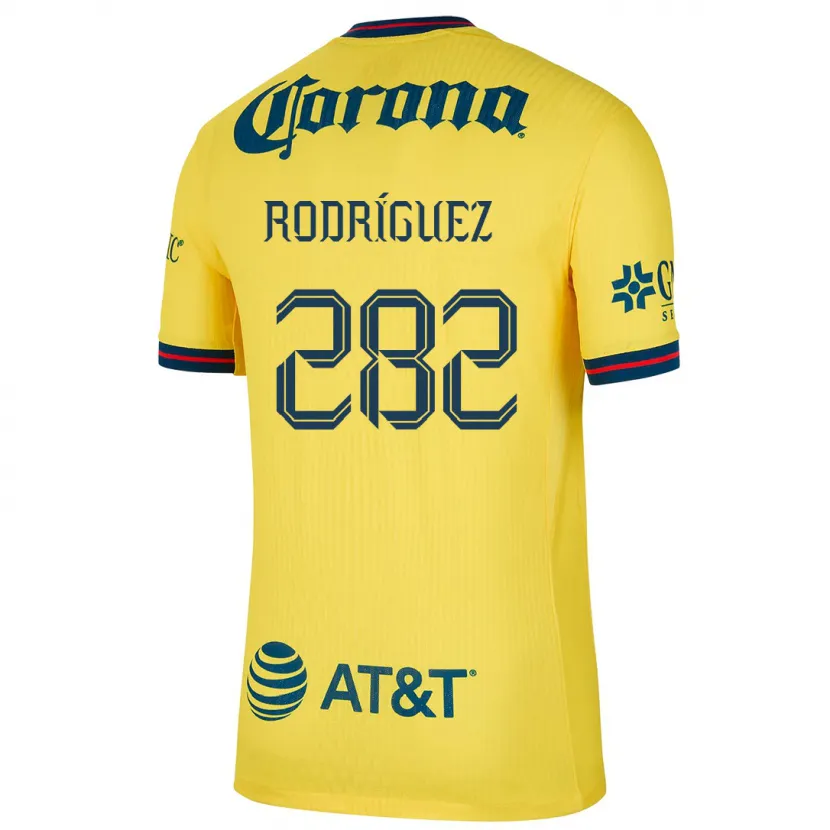 Danxen Pánské Francisco Rodríguez #282 Žlutá Modrá Domů Hráčské Dresy 2024/25 Dres