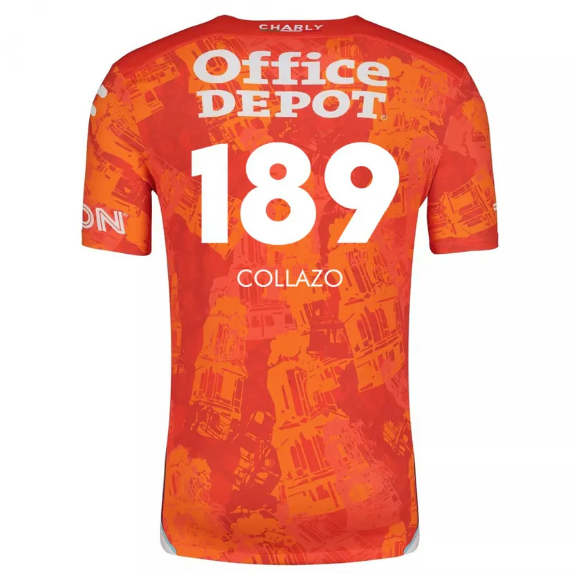 Danxen Pánské David Collazo #189 Oranžová Bílá Daleko Hráčské Dresy 2024/25 Dres