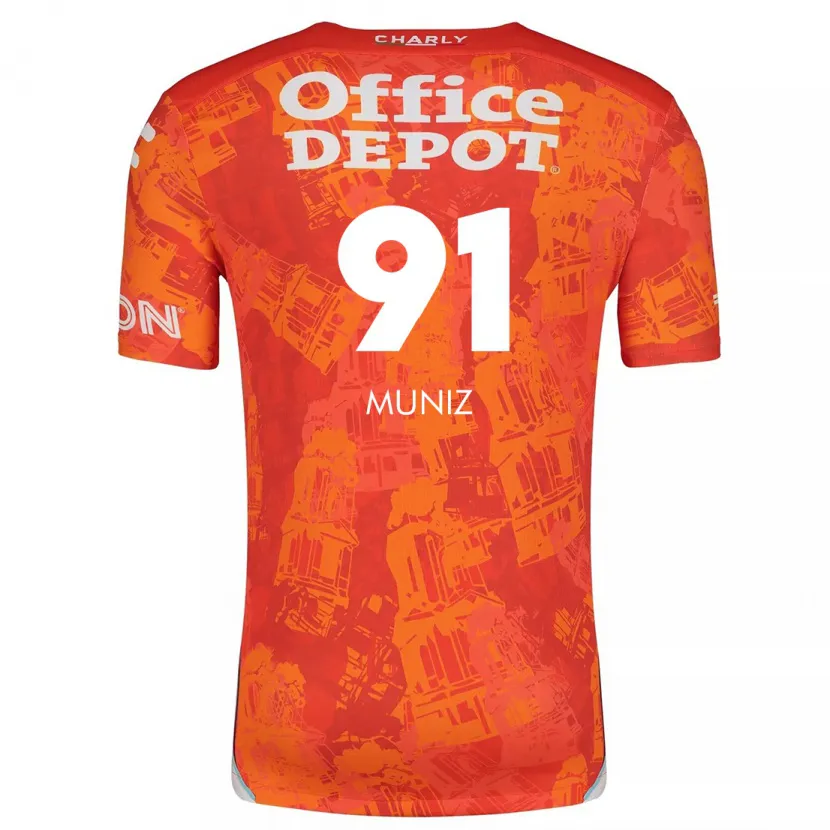 Danxen Pánské Brandon Muñiz #91 Oranžová Bílá Daleko Hráčské Dresy 2024/25 Dres