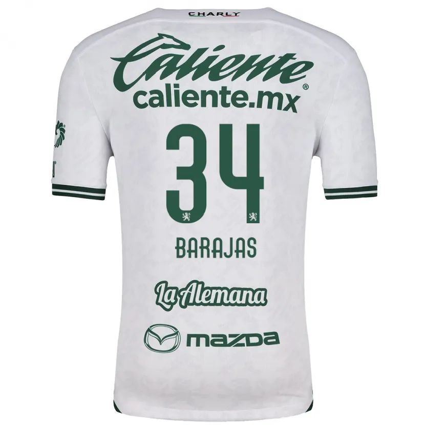 Danxen Pánské Víctor Barajas #34 Bílá Zelená Daleko Hráčské Dresy 2024/25 Dres