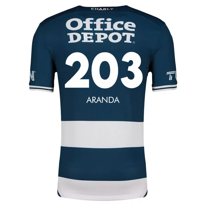 Danxen Dámské Juan Aranda #203 Modrá Bílá Domů Hráčské Dresy 2024/25 Dres