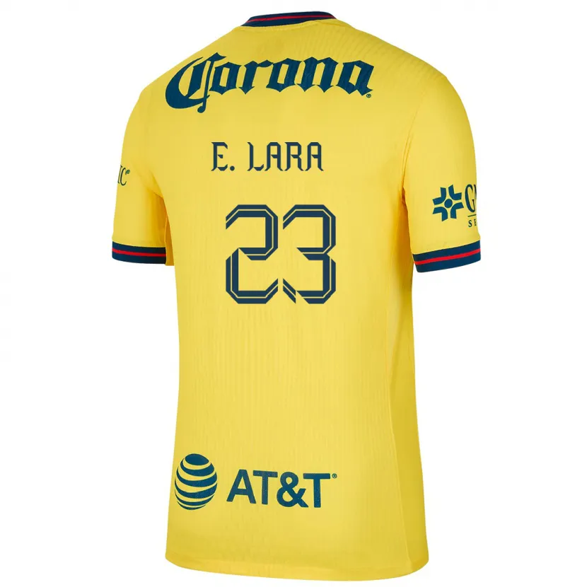 Danxen Dámské Emilio Lara #23 Žlutá Modrá Domů Hráčské Dresy 2024/25 Dres