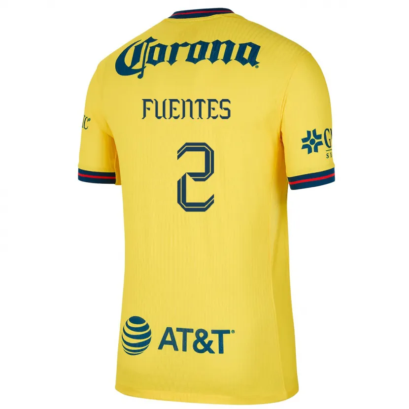 Danxen Dámské Luis Fuentes #2 Žlutá Modrá Domů Hráčské Dresy 2024/25 Dres