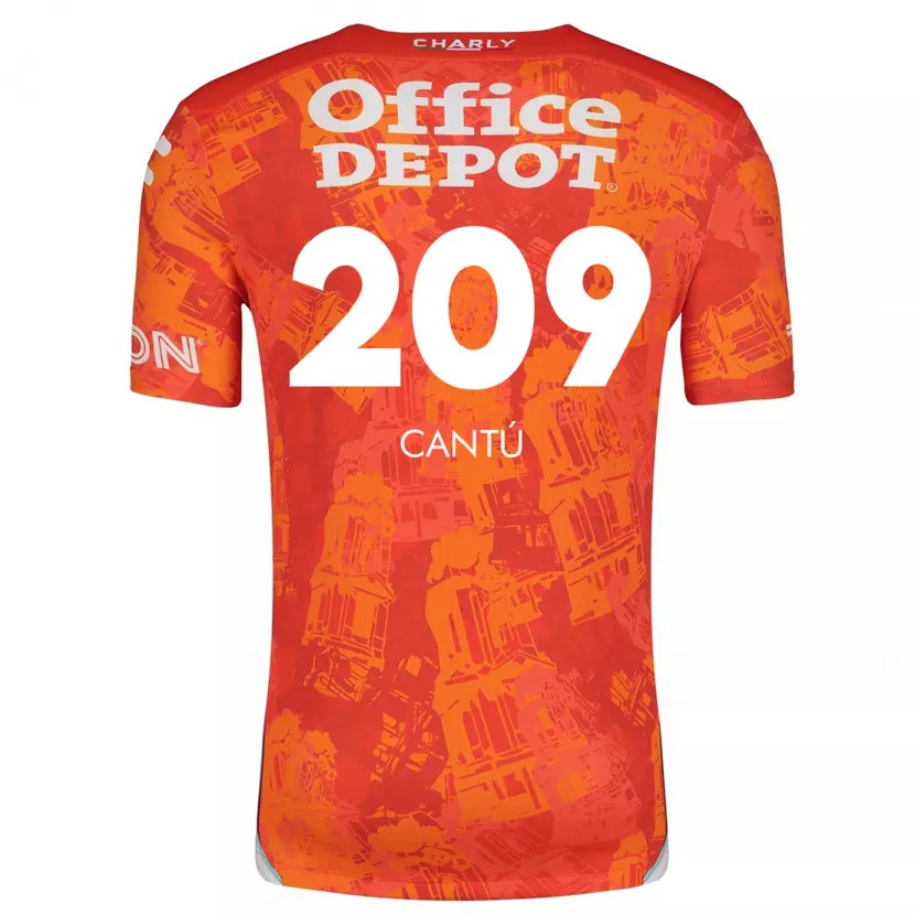 Danxen Dámské Juan Cantú #209 Oranžová Bílá Daleko Hráčské Dresy 2024/25 Dres