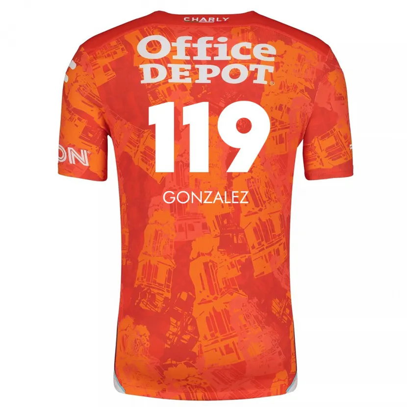 Danxen Dámské Juan González #119 Oranžová Bílá Daleko Hráčské Dresy 2024/25 Dres