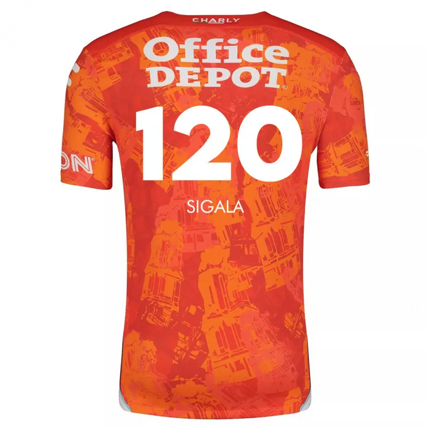 Danxen Dámské Juan Sigala #120 Oranžová Bílá Daleko Hráčské Dresy 2024/25 Dres