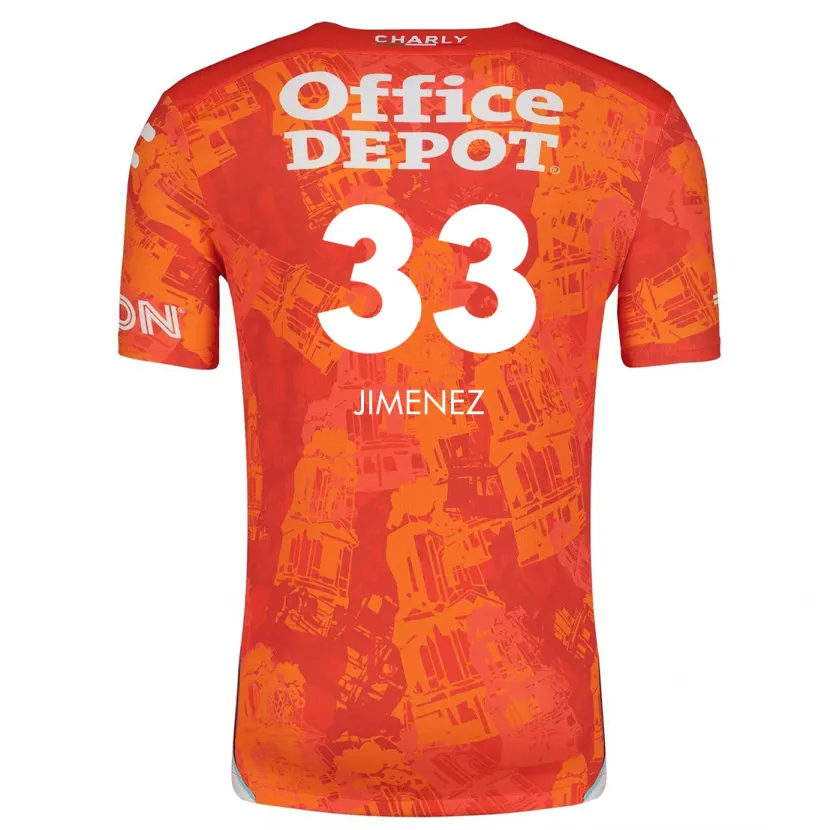 Danxen Dámské Stefani Jiménez #33 Oranžová Bílá Daleko Hráčské Dresy 2024/25 Dres