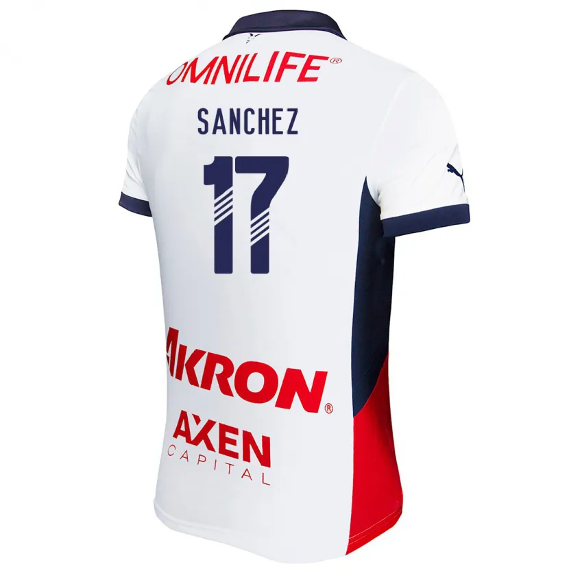 Danxen Dámské Jesús Sánchez #17 Bílá Červená Modrá Daleko Hráčské Dresy 2024/25 Dres