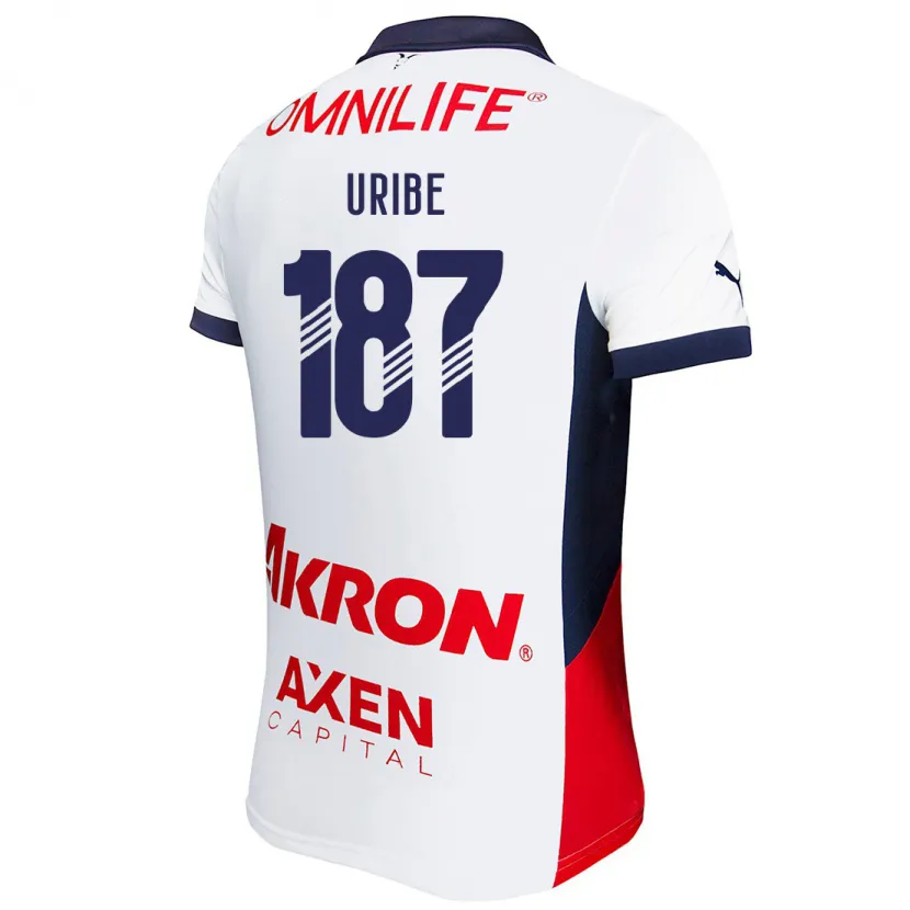 Danxen Dámské Juan Uribe #187 Bílá Červená Modrá Daleko Hráčské Dresy 2024/25 Dres