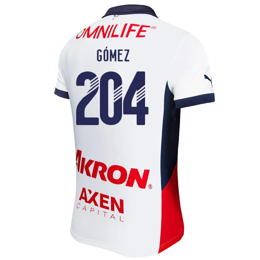 Danxen Dámské Luis Gómez #204 Bílá Červená Modrá Daleko Hráčské Dresy 2024/25 Dres