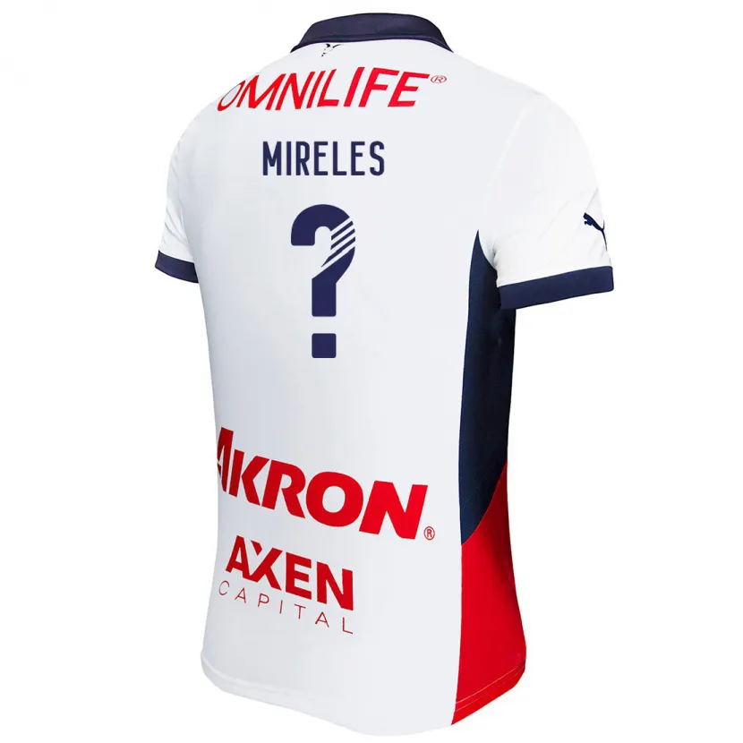 Danxen Dámské Ricardo Mireles #0 Bílá Červená Modrá Daleko Hráčské Dresy 2024/25 Dres