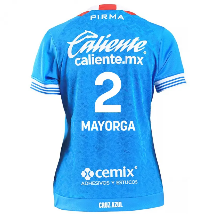 Danxen Dětské Alejandro Mayorga #2 Modrá Obloha Domů Hráčské Dresy 2024/25 Dres
