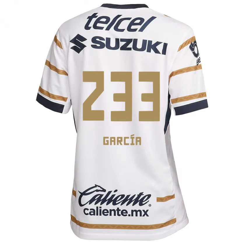 Danxen Dětské Carlos García #233 Bílý Obsidián Domů Hráčské Dresy 2024/25 Dres