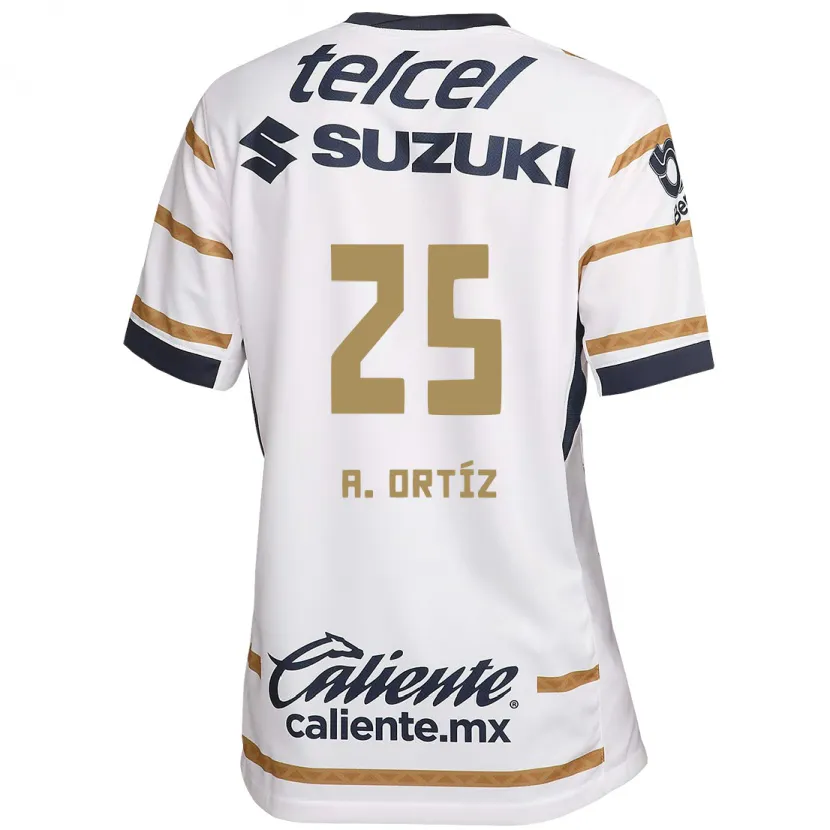 Danxen Dětské Arturo Ortiz #25 Bílý Obsidián Domů Hráčské Dresy 2024/25 Dres