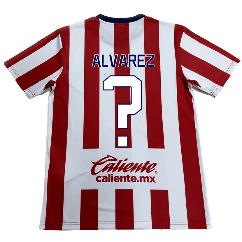 Danxen Dětské Sergio Álvarez #0 Červená Bílá Domů Hráčské Dresy 2024/25 Dres