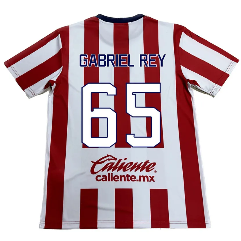 Danxen Dětské Luis Gabriel Rey #65 Červená Bílá Domů Hráčské Dresy 2024/25 Dres