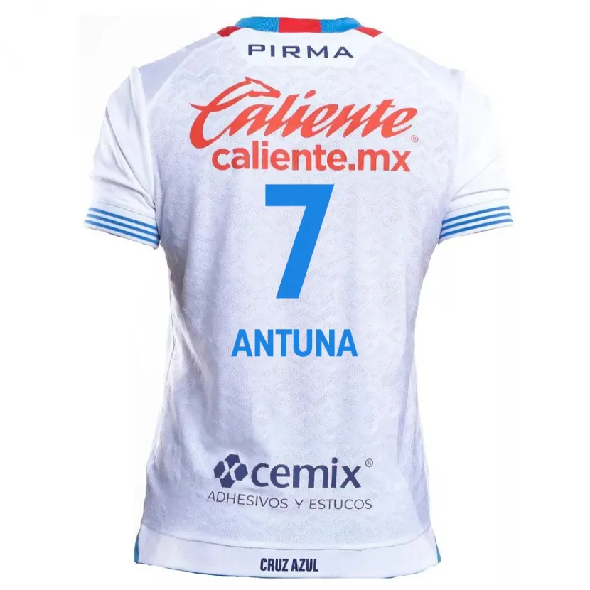 Danxen Dětské Uriel Antuna #7 Bílá Modrá Daleko Hráčské Dresy 2024/25 Dres